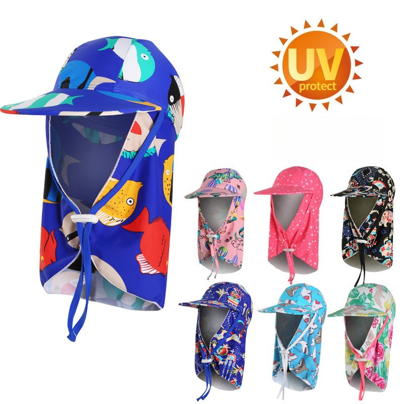 Sun Hat Wide Brim - Gorro de natación con protección solar